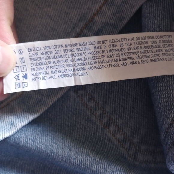 🪷 Forever 21 Belted Light Blue Denim Mini Skirt. Size XS. - Picture 8 of 9